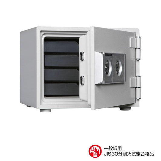 DW30-4 ダイヤセーフ ダブルキー式耐火金庫 2キータイプ(シリンダー(鍵)式) 30分耐火 30分耐火 29kg 17L A4サイズ用紙収納