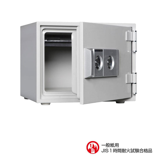 DW34-1 ダイヤセーフ 家庭用金庫 2キータイプ(シリンダー(鍵)式) 1時間耐火 1時間耐火 38kg 19L A4サイズ用紙収納