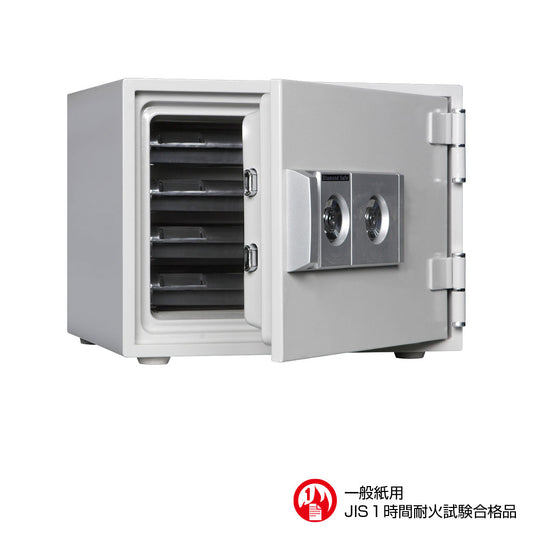 DW34-4 ダイヤセーフ 家庭用金庫 2キータイプ(シリンダー) 1時間耐火 1時間耐火 38kg 19L A4サイズ用紙収納