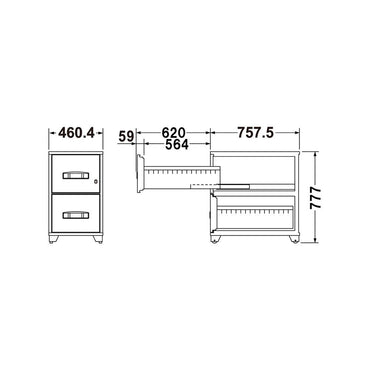 EA4-2G EIKO エーコー 耐火キャビネット 1時間耐火 135kg