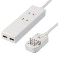 HPM6AC2USB2WH_海外用マルチ変換タップ_YAZAWA(ヤザワコーポレーション)