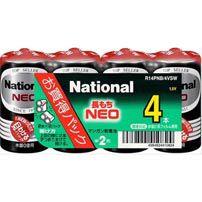 (P)R14PNB/4VSW_マンガン乾電池 単2形 4本入Panasonic(パナソニック)