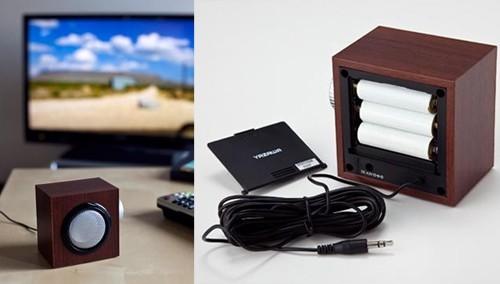 SLV18BR_テレビの音が手元で聴こえるスピーカー_YAZAWA(ヤザワコーポレーション)