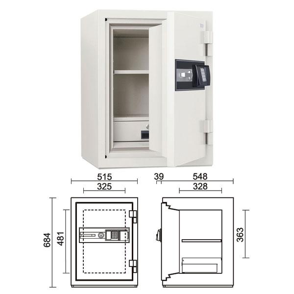 STJ-50ER_履歴テンキー式耐火金庫 ストロング 51L 180kg_【送料・設置料見積要】【代引不可】【メーカー直送】_KingCrown(日本アイ・エス・ケイ)