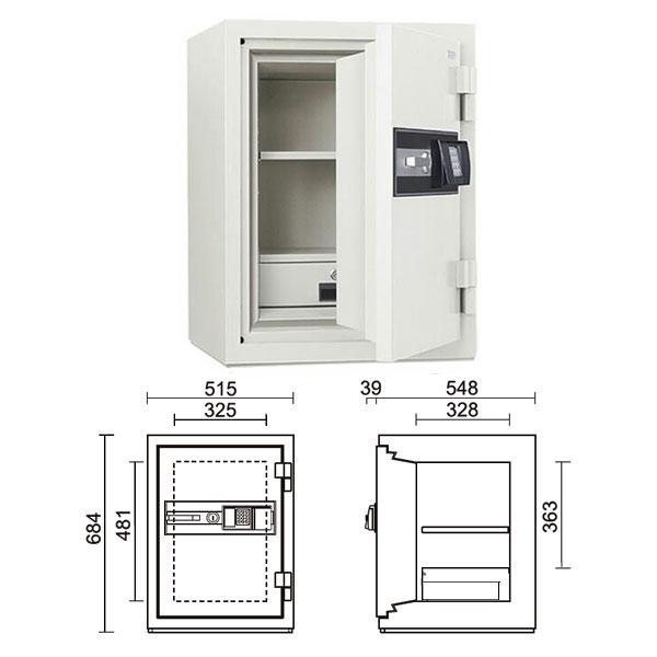 STJ-50RFE_ICカードロック式耐火金庫 ストロング 50L 180kg_【送料・設置料見積要】【代引不可】【メーカー直送】_KingCrown(日本アイ・エス・ケイ)