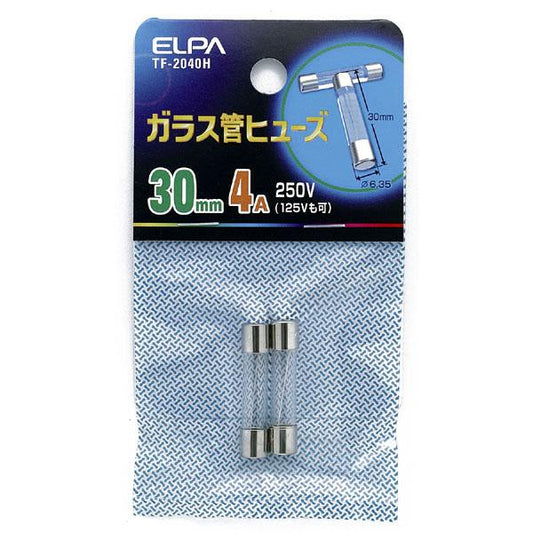 ガラス管ヒューズ30MM_TF-2040H_1154900_ELPA(エルパ・朝日電器)