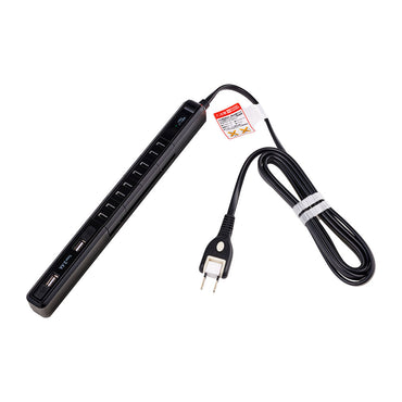 4P2mスリム回転USBタップ_WBS-SL402USB-BK_ELPA(エルパ・朝日電器)