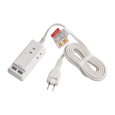 耐雷USBコード付きタップ 2.5m_WL-2225SU_ELPA(エルパ・朝日電器)