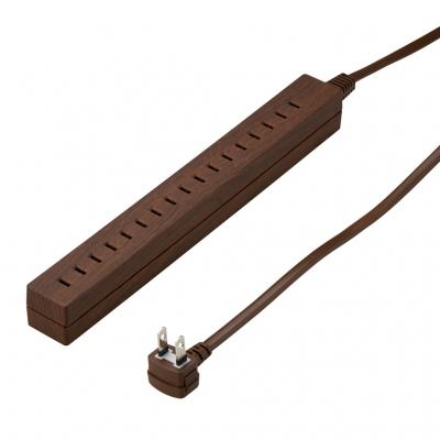 差し込みフリータップ ダークウッド_Y0285015DW2_YAZAWA(ヤザワコーポレーション)