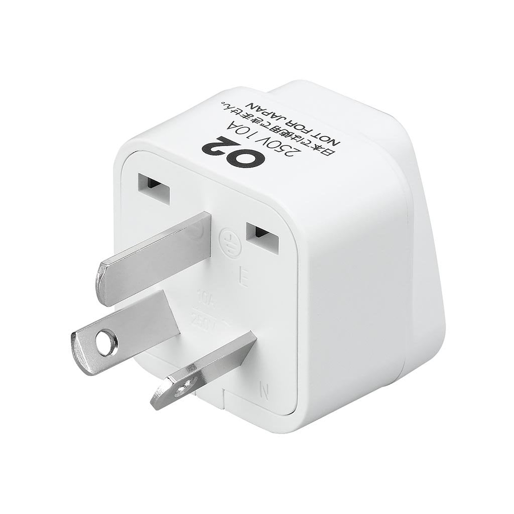 海外用電源プラグO2タイプ_KP8_YAZAWA(ヤザワコーポレーション)