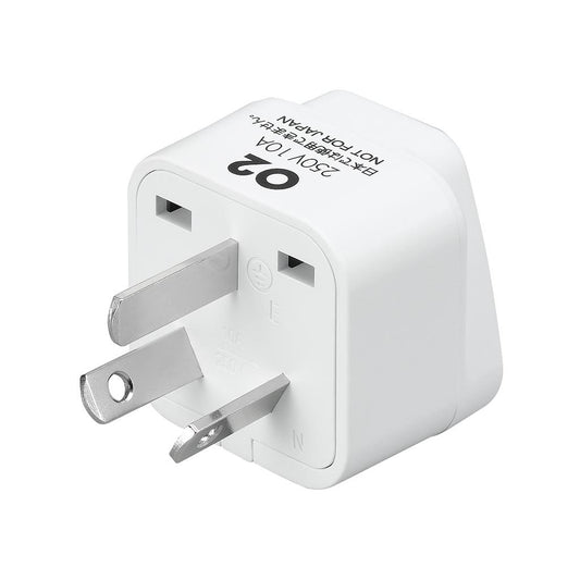 海外用電源プラグO2タイプ_KP8_YAZAWA(ヤザワコーポレーション)