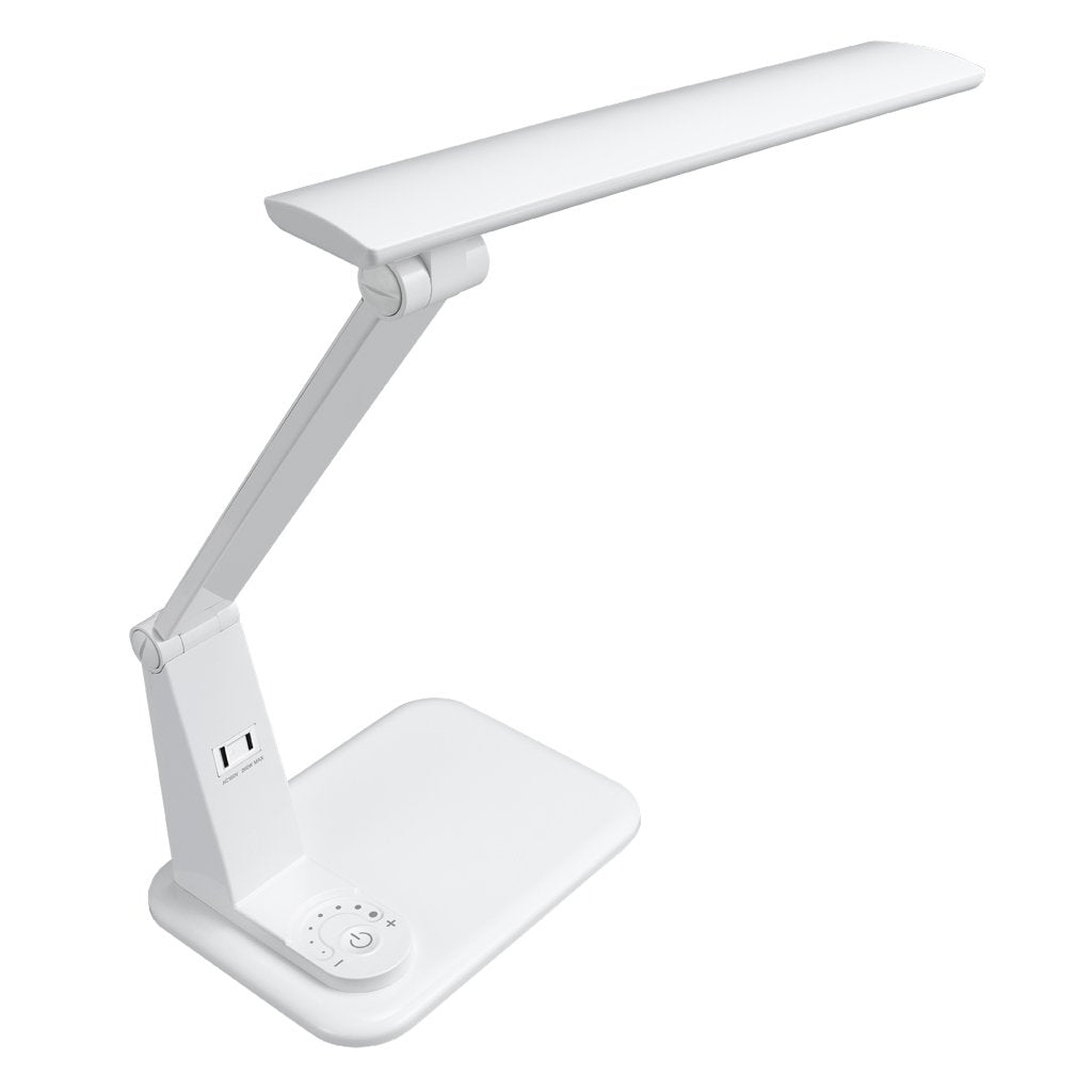 LED学習スタンドライトコンセント付き10Wホワイト_GSLA10D01WH_YAZAWA(ヤザワコーポレーション)