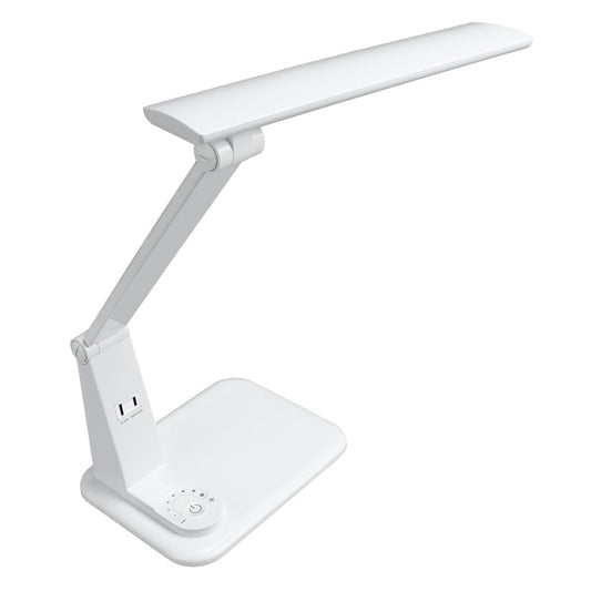 LED学習スタンドライトコンセント付き10Wホワイト_GSLA10D01WH_YAZAWA(ヤザワコーポレーション)