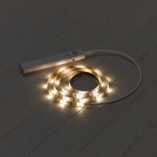 テープセンサーライトM 乾電池式 白色LED×30灯 人感センサー付_NBMN51WH_YAZAWA(ヤザワコーポレーション)