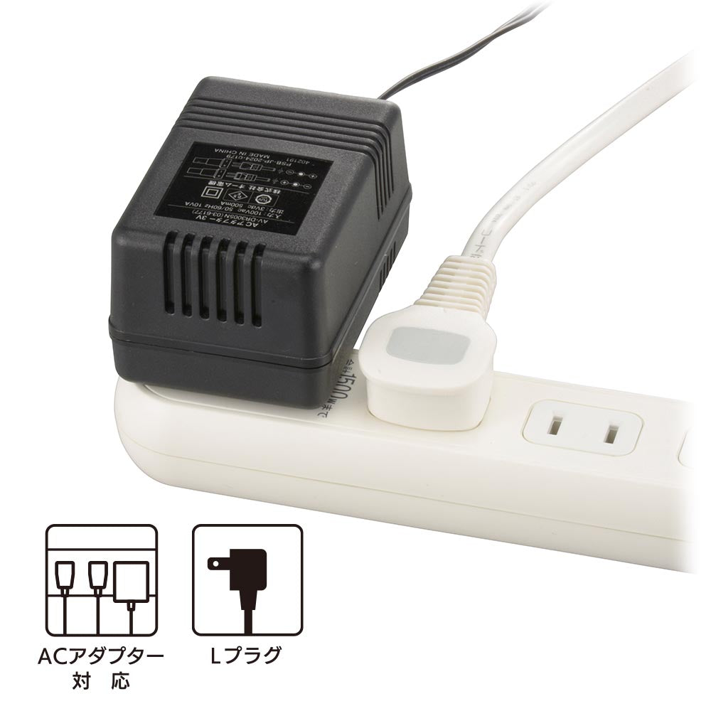 スリムタップ（6個口/1.5m/L型プラグ/ホワイト）_00-1649_HS-T615W22_OHM（オーム電機）