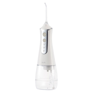 コードレスウォーターフロス（USB充電式/容量260ml/3段階水流/防水保護IPX6）_00-5878_HB-CA13-W_OHM（オーム電機）