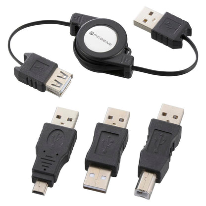 USBケーブル変換コネクターセット（通信・充電/充電電流1Aまで/ケーブル長70cm）_01-4378_PC-NUST-K2_OHM（オーム電機）