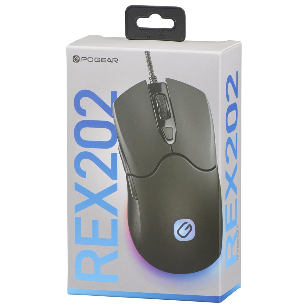 ゲーミングマウス REX202（有線接続 USB Type-A/RGBバックライト/ボタン数 6/ケーブル1.5m/ブラック）_01-7230_PC-SMREX202-K_OHM（オーム電機）