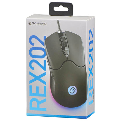 ゲーミングマウス REX202（有線接続 USB Type-A/RGBバックライト/ボタン数 6/ケーブル1.5m/ブラック）_01-7230_PC-SMREX202-K_OHM（オーム電機）