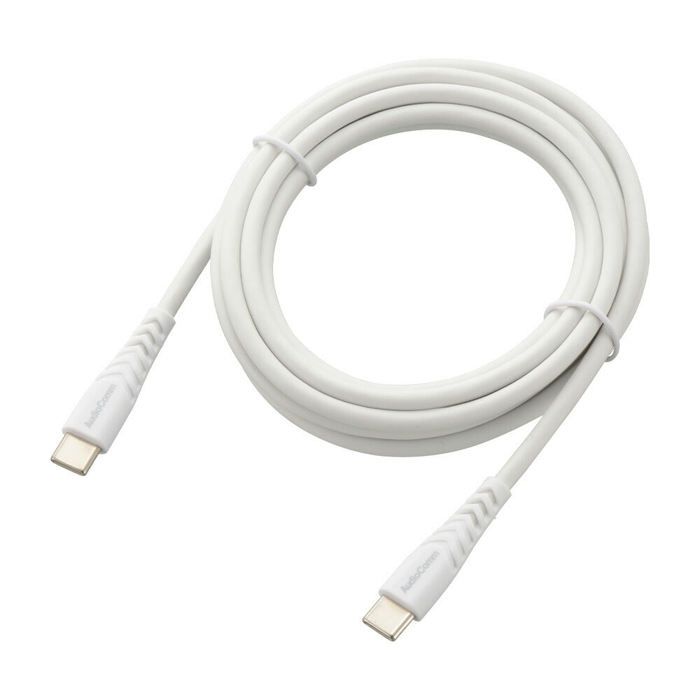 USBケーブル（Type-C to C/高耐久/USB PD対応/2m/ホワイト）_01-7266_SMT-LCC20N_OHM（オーム電機）