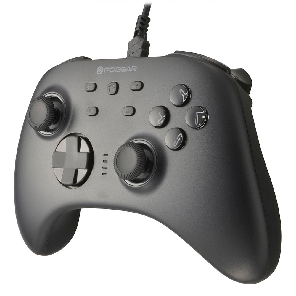 ゲームパッド REX101（有線接続 USB Type-A/RGBバックライト/ボタン数 21/マクロ機能/2段階トリガー/ケーブル1.8m/ブラック）_01-7279_PC-GPREX101-K_OHM（オーム電機）