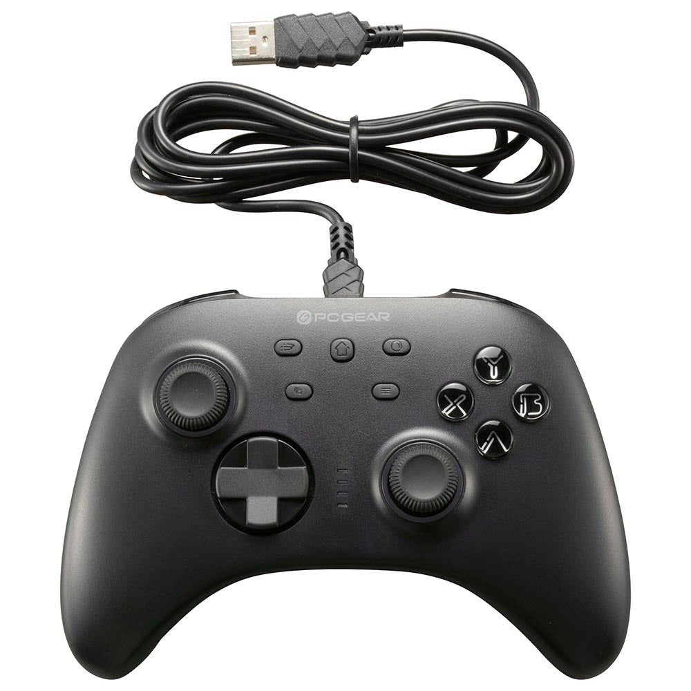 ゲームパッド REX101（有線接続 USB Type-A/RGBバックライト/ボタン数 21/マクロ機能/2段階トリガー/ケーブル1.8m/ブラック）_01-7279_PC-GPREX101-K_OHM（オーム電機）