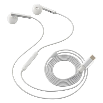 ステレオイヤホン（インナーイヤー型/USB Type-C/DAC機能/ケーブル1.2m/ホワイト）_01-7319_SMT-HA04-W_OHM（オーム電機）