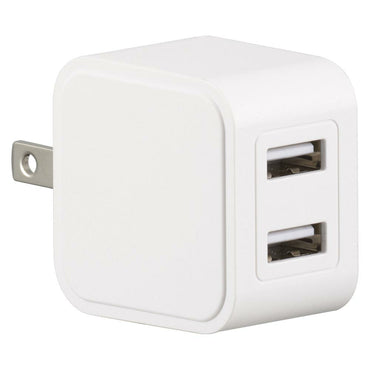 AC充電器（USB-A ＋USB-A/最大出力12W/2.4A対応/ホワイト）_01-7363_MAV-A12W2A-W_OHM（オーム電機）