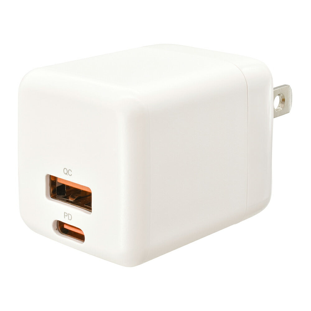 AC充電器（USB-C PD対応/USB-A QC対応/最大出力30W/ホワイト）_01-7367_MAV-AP30WCA-W_OHM（オーム電機）