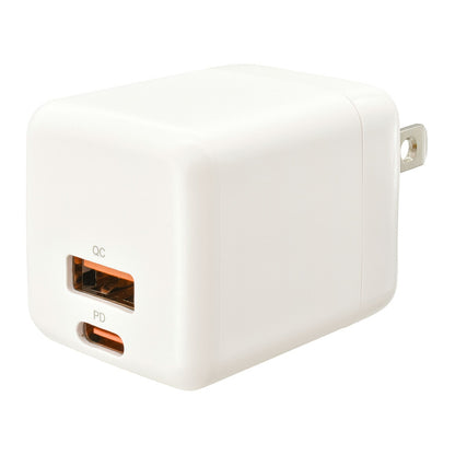 AC充電器（USB-C PD対応/USB-A QC対応/最大出力30W/ホワイト）_01-7367_MAV-AP30WCA-W_OHM（オーム電機）