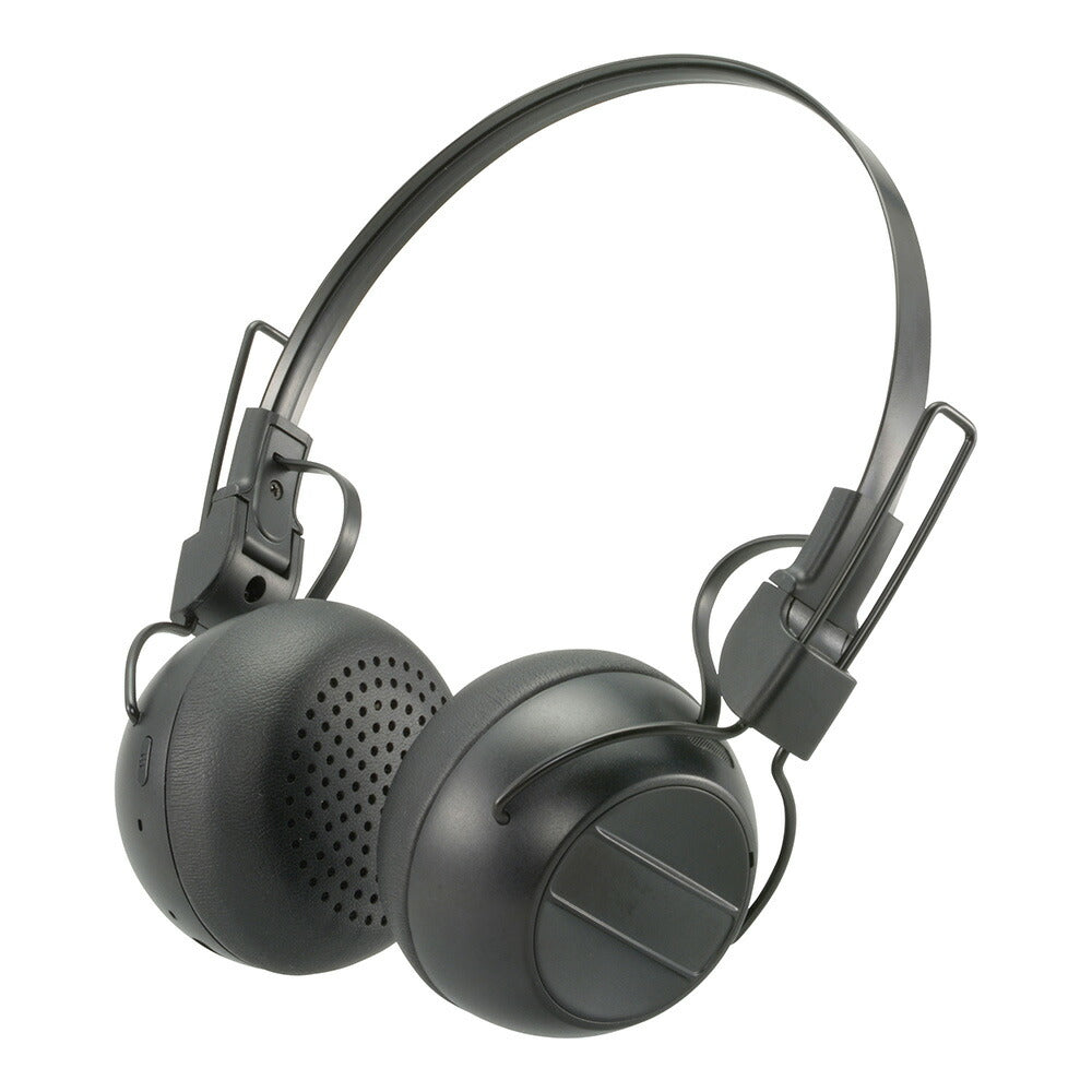 ワイヤレスヘッドホン（Bluetooth/USB充電/口径40mmダイナミック・密閉型/ブラック）_03-1668_HP-W125N-K_OHM（オーム電機）