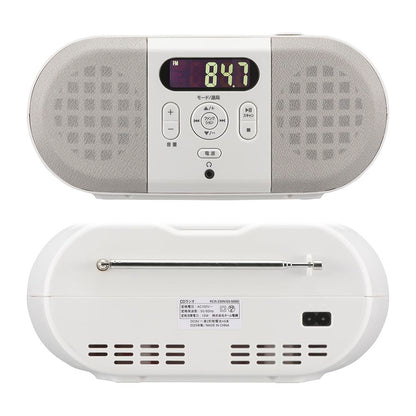 CDラジオ（2電源対応/AM、FM各最大20局/単2形×6本使用/ホワイト）_03-5555_RCR-230N_OHM（オーム電機）