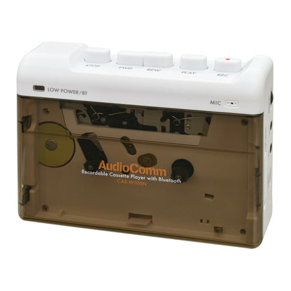 カセットプレーヤー（Bluetooth/無線接続AIR/真鍮フライホイール/外部音声入力端子）_03-5563_CAS-W100N_OHM（オーム電機）