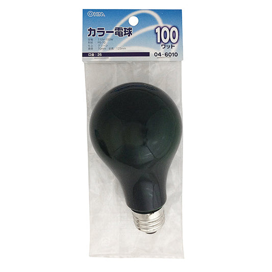 【納期約2週間】LB-PS7600-CG クリアカラー球PS70 100W グリーン E26 OHM（オーム電機）