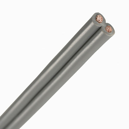 ビニール平行線（1.25mm2/4m/灰）_04-7323_VFF1.25 4M GY_OHM オーム電機