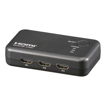 3ポート HDMIセレクター（HDMI 入力3ポート 出力1ポート/自動切換機能/本体に滑り止め/電源不要）_05-0569_AV-S3S6-K_OHM（オーム電機）