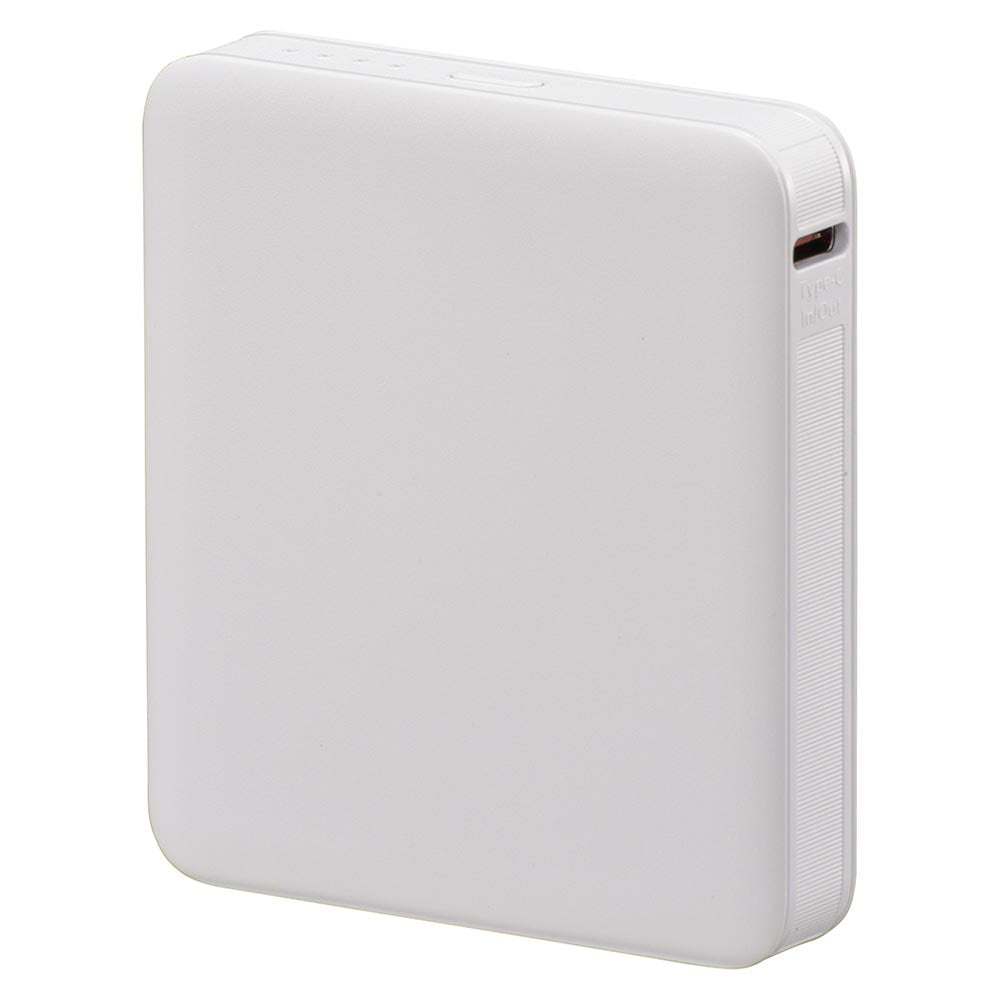 モバイルバッテリー（5000mAh/スマホ充電1回/PD20W/USB CtoCケーブル付/ホワイト）_05-0810_SMP-PD50-W_OHM（オーム電機）