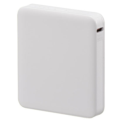 モバイルバッテリー（5000mAh/スマホ充電1回/PD20W/USB CtoCケーブル付/ホワイト）_05-0810_SMP-PD50-W_OHM（オーム電機）
