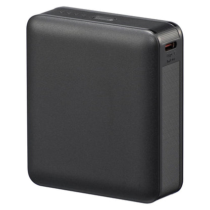 モバイルバッテリー（10000mAh/スマホ充電2回/PD20W/USB CtoCケーブル付/ブラック）_05-0813_SMP-PD100K_OHM（オーム電機）