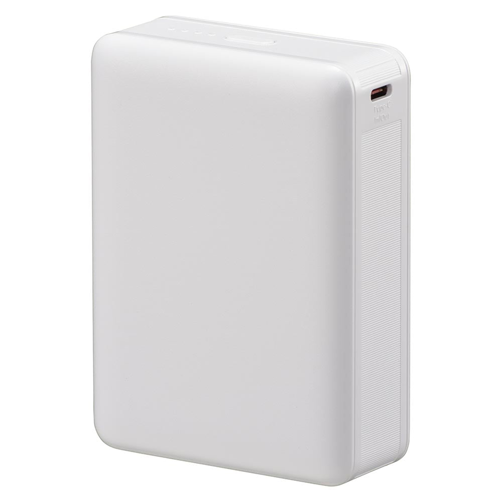 モバイルバッテリー（20000mAh/スマホ充電4回/PD20W/USB CtoCケーブル付/ホワイト）_05-0814_SMP-PD200-W_OHM（オーム電機）