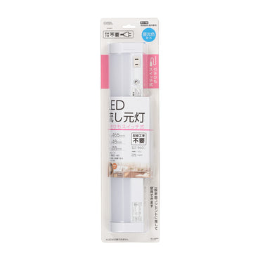 LED流し元灯 15W形（引きひもスイッチ/長さ465mm/960 lm/9.0W/昼光色相当/屋内専用/配線工事不要）_06-4190_LT-LSL09D-HS_OHM（オーム電機）
