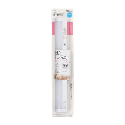 LED流し元灯 20W形（引きひもスイッチ/長さ630mm/1300 lm/12.3W/昼光色相当/屋内専用/配線工事不要）_06-4194_LT-LSL13D-HS_OHM（オーム電機）