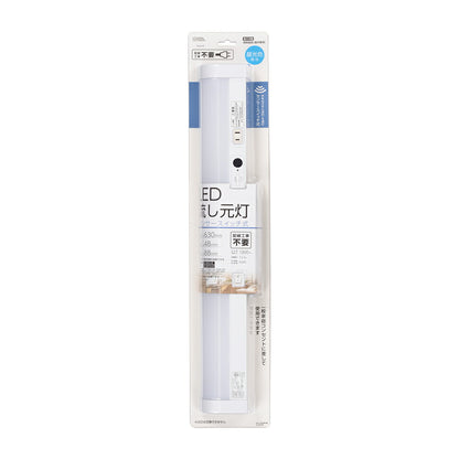 LED流し元灯 20W形（センサースイッチ/長さ630mm/1300 lm/12.3W/昼光色相当/屋内専用/配線工事不要）_06-4196_LT-LSL13D-HSS_OHM（オーム電機）