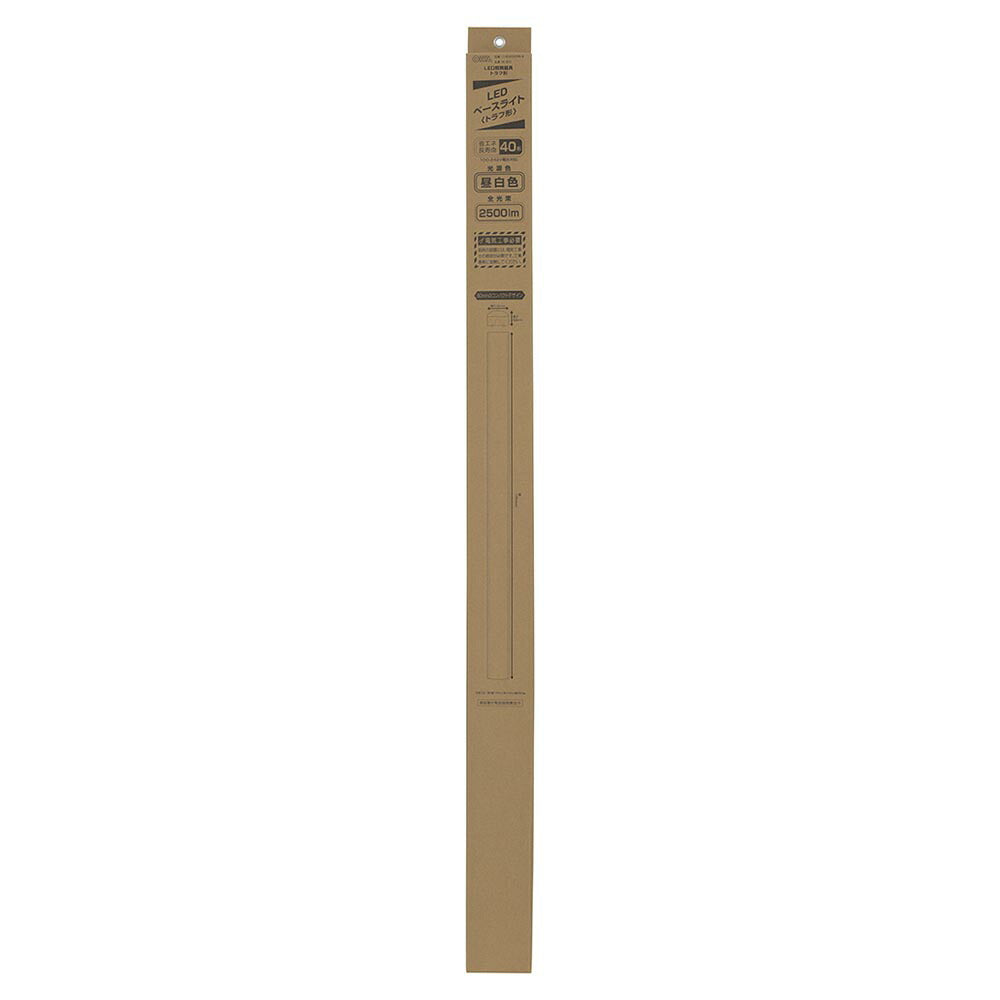 LEDベースライト（トラフ型/40形/100-242V電圧対応/昼白色/2500 lm/電気工事必要）_06-4252_LT-BS4200C08N-N_OHM（オーム電機）