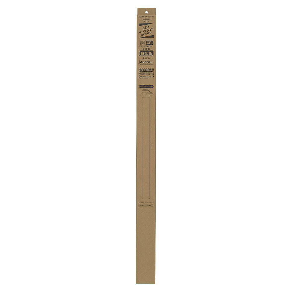 LEDベースライト（トラフ型/40形/100-242V電圧対応/昼光色/4600 lm/電気工事必要）_06-4255_LT-BS4400C08N-D_OHM（オーム電機）