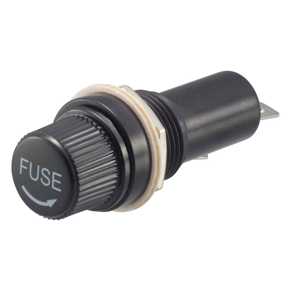 ヒューズホルダー（パネル取付用 厚さ最大4.5mm/6×30型用/10A-250V）_06-4968_KIT-NR313_OHM（オーム電機）