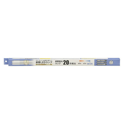 直管形LEDランプ（20形/昼光色/1420 lm/10W/片側給電）_06-5194_LDF20SS･D/10/14 7C_OHM（オーム電機）