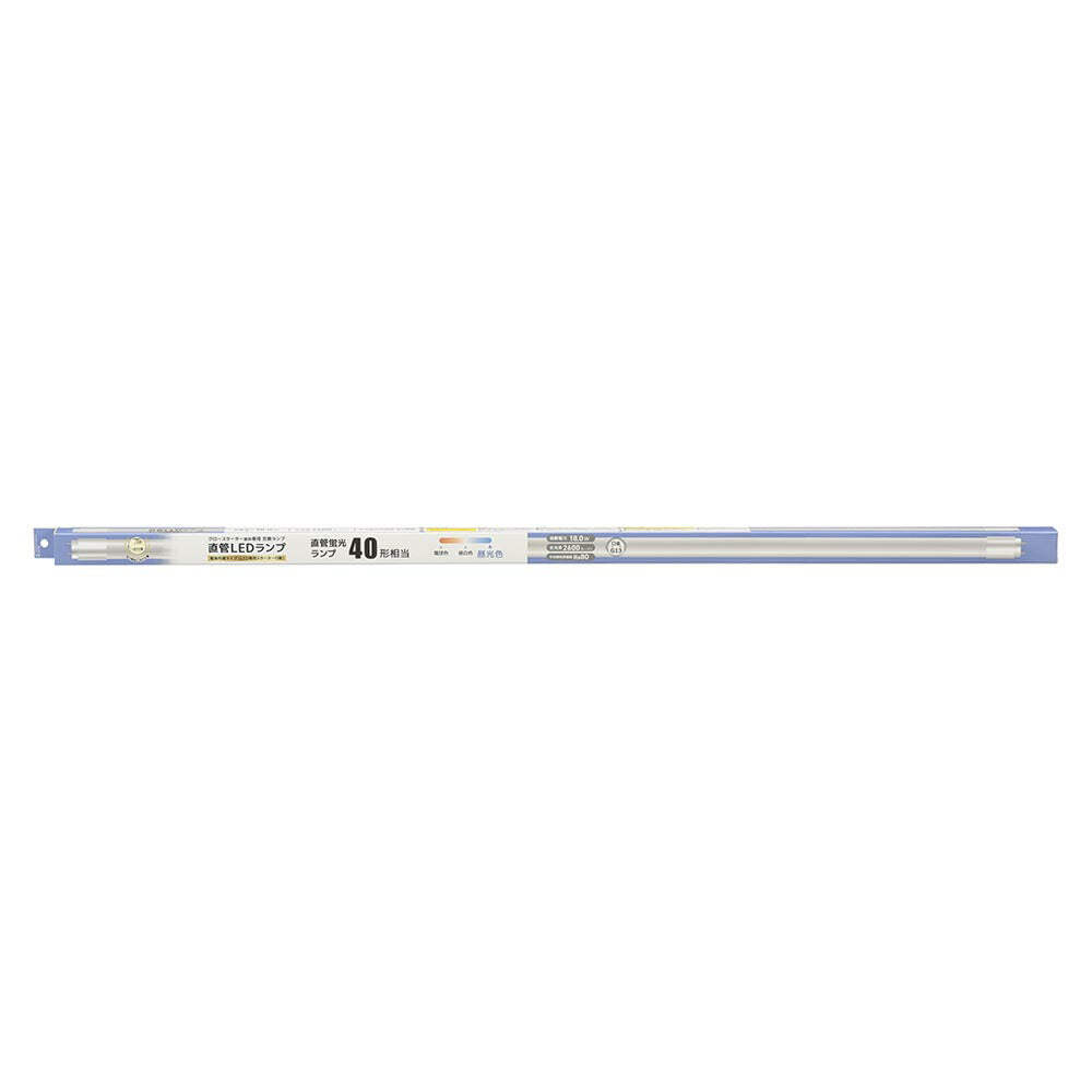 直管形LEDランプ（40形/昼光色/2600 lm/18W/片側給電）_06-5196_LDF40SS･D/18/26 7C_OHM（オーム電機）