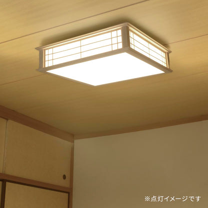 和風LEDシーリングライト（～8畳/34W/3500 lm/昼光色/調光リモコン付属）_06-5251_LE-W30D8K2-K_OHM（オーム電機）