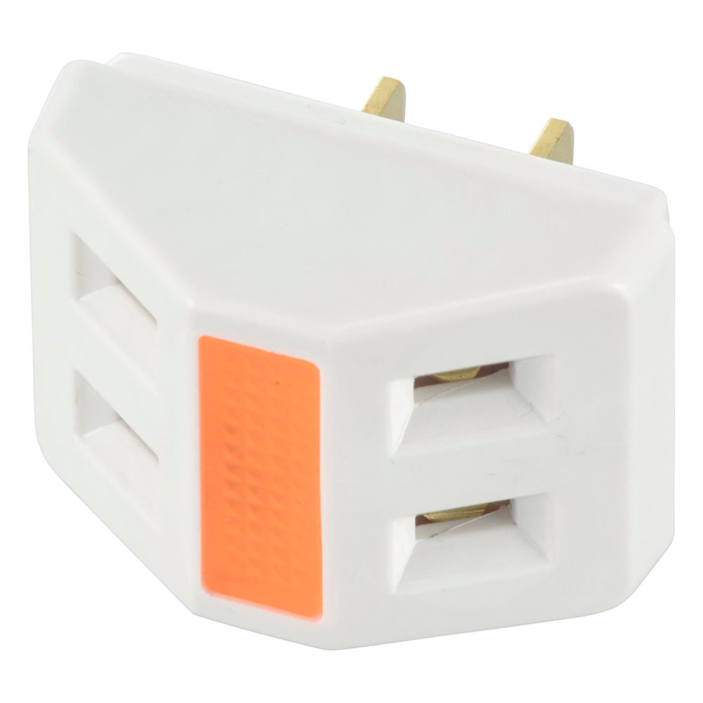 2口タップ（ネオン付/1500Wまで/15A-125V/ホワイト）_06-5384_HS-H32NO/W_OHM（オーム電機）